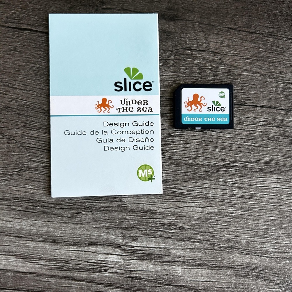 Slice Under the Sea Design Card Cartridge MS+ Guide Fonts Icons Shapes Crafting